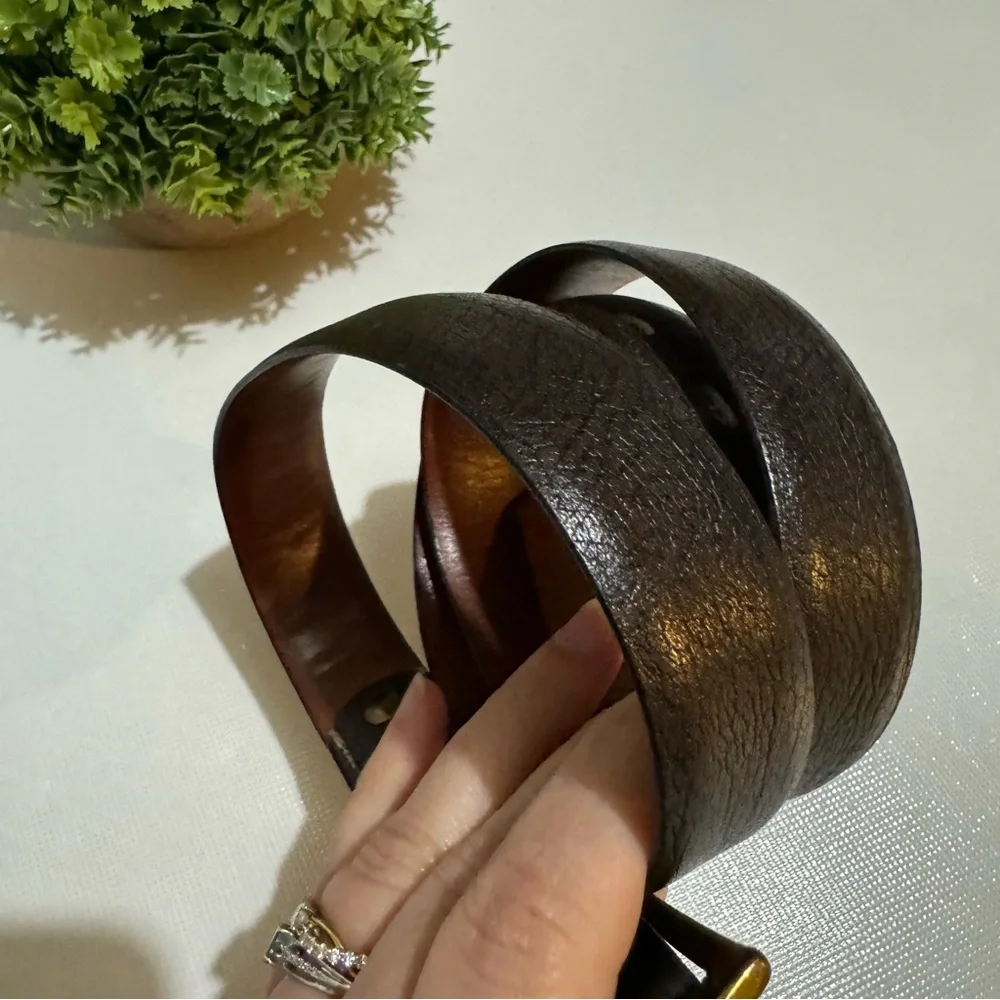 Vintage‎ Steve of California Genuine Montego Saddle Leather Brown Belt Size 34